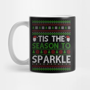 Tis The Season To Sparkle Ugly Christmas Mug